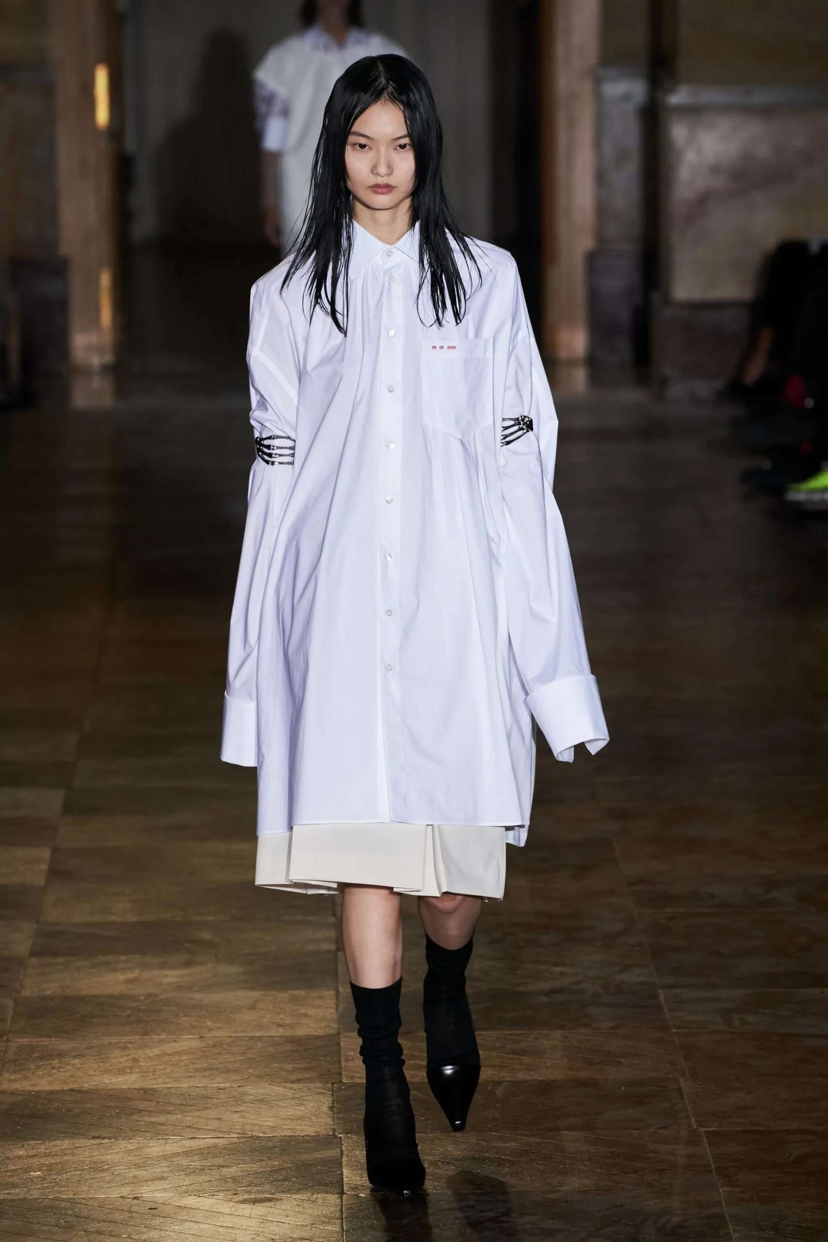 RAF SIMONS SS22: "UNIFORM ON A BOY, AND MORE COUTURE ON A GIRL"