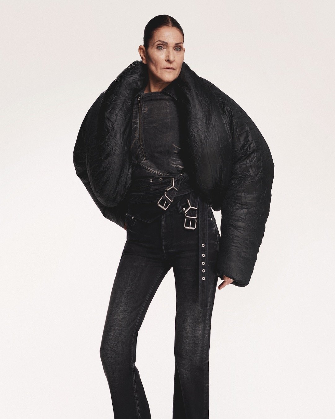 Ye, Charli XCX & Irina Shayk model in Y/PROJECT's FW24 look book