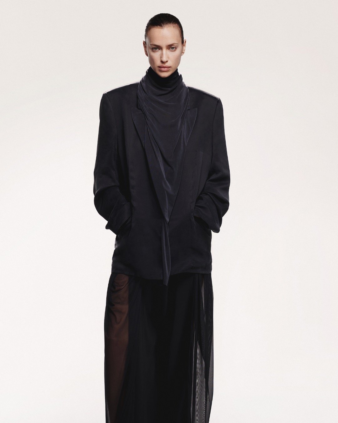 Ye, Charli XCX & Irina Shayk model in Y/PROJECT's FW24 look book