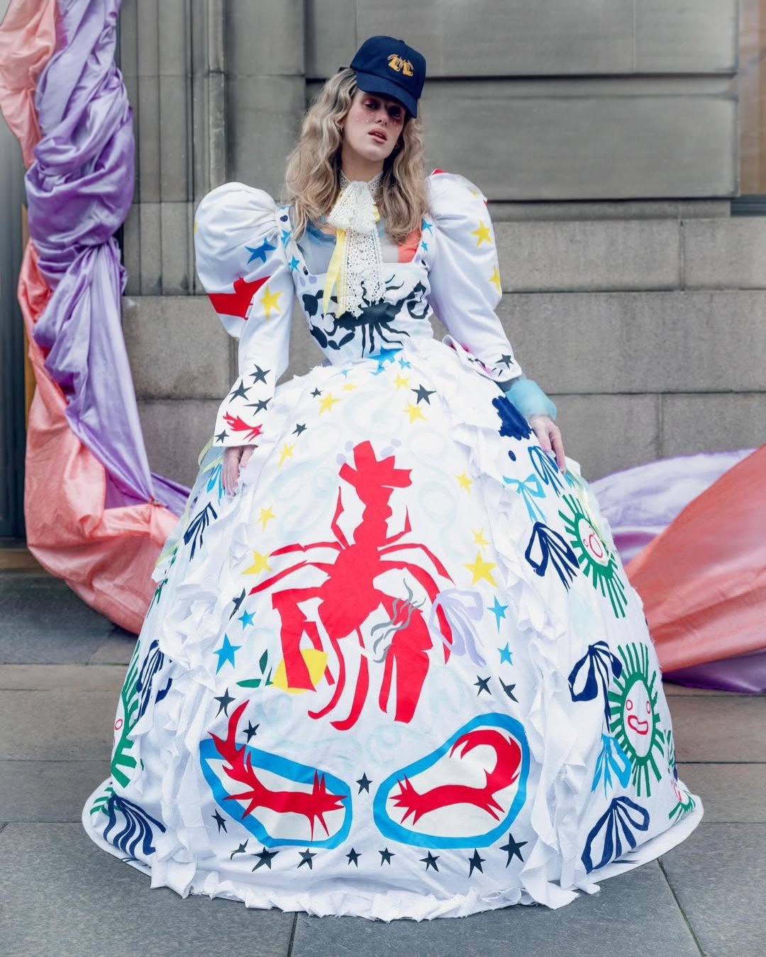 Honor Swinton Byrne is the face of Charles Jeffrey LOVERBOY x Johnnie Walker Experience's collab