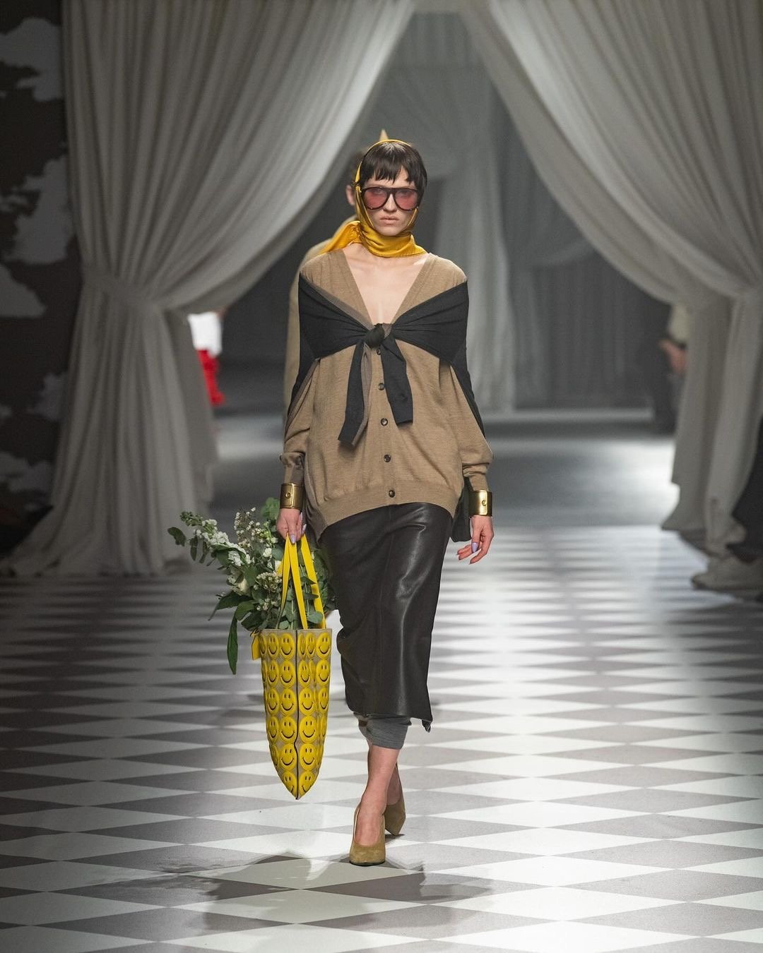 Adrian Appiolaza’s Moschino FW24 was an ode to the brand’s legacy