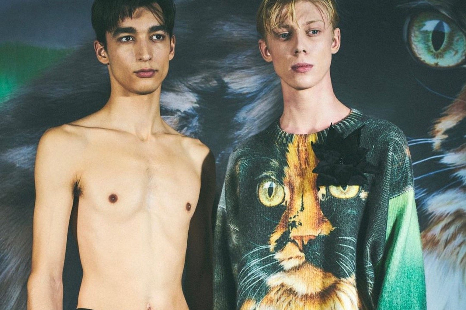 Meowing is in: cats on the runway this Men’s Fashion Week