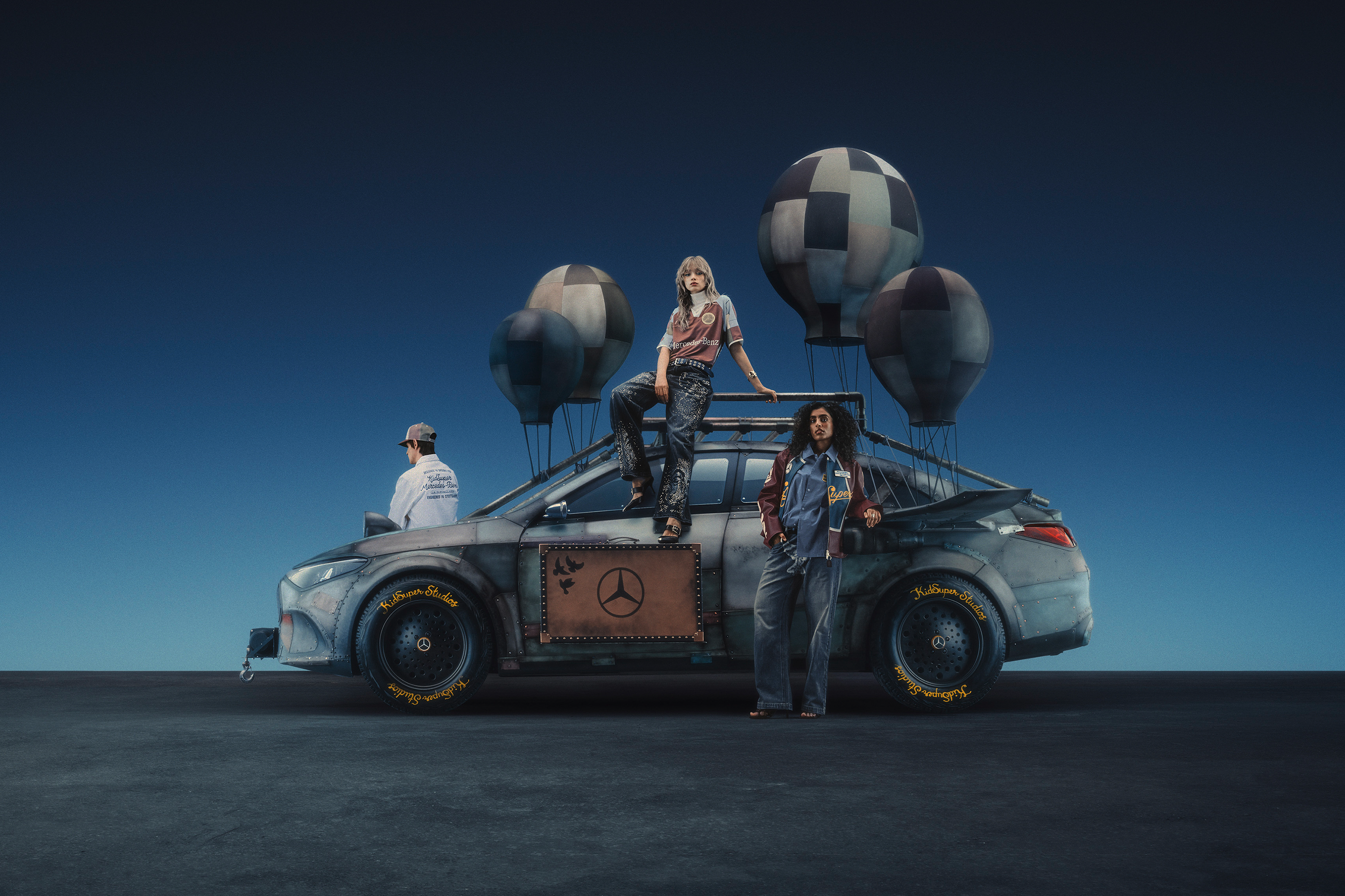 It was a Mercedes-Benz takeover at Kidsuper SS26