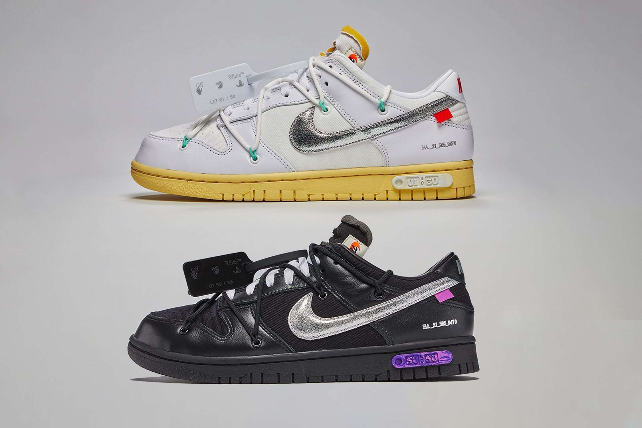 nike off-white the 50 sneakers