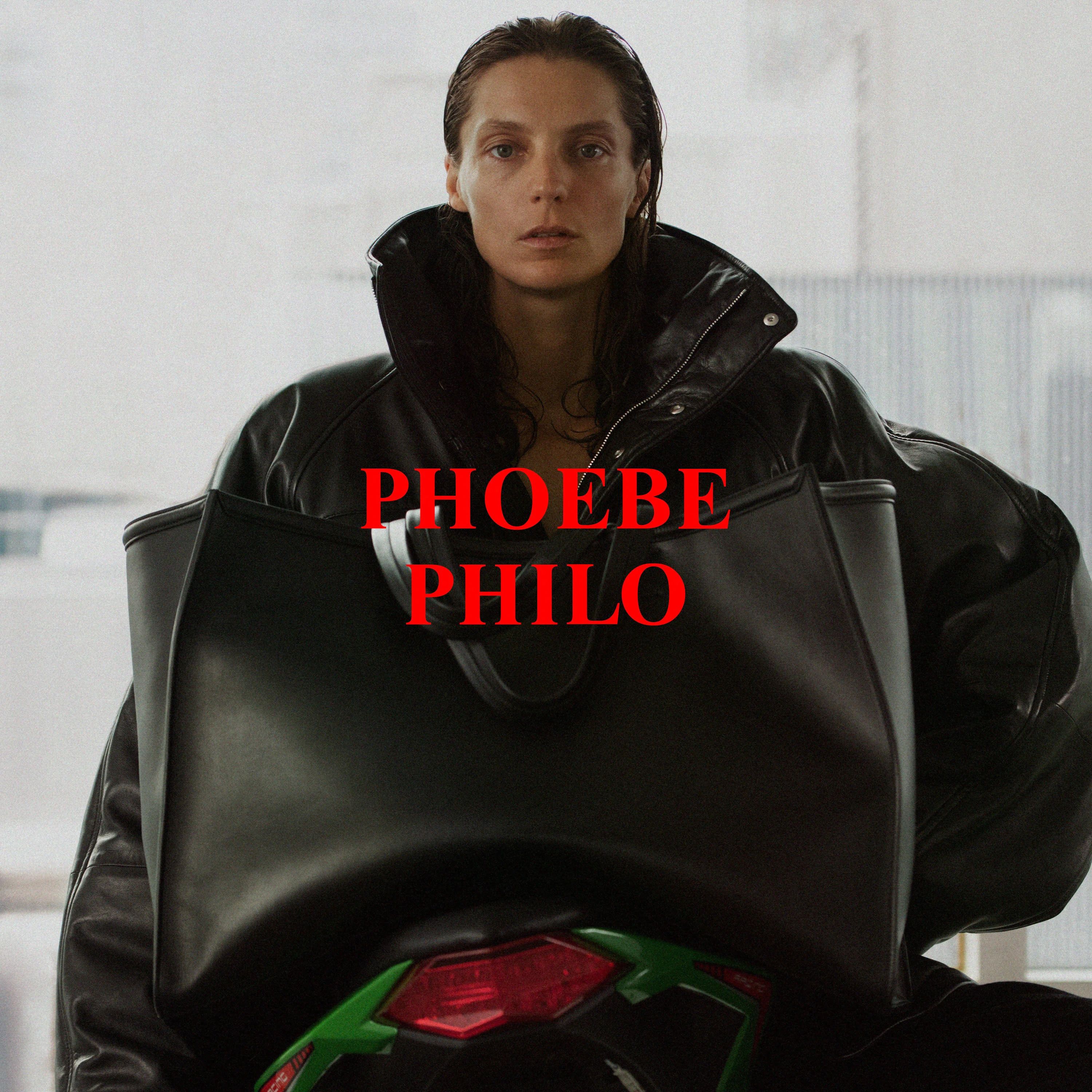 Phoebe Philo Collection Debut First Look Prices Black Leather Biker Jacket