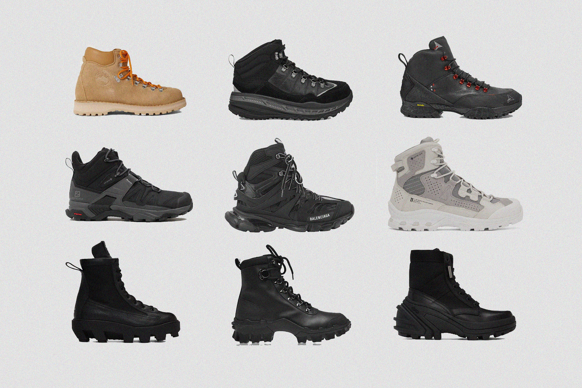 Boots, hiking, gorpcore, outerwear