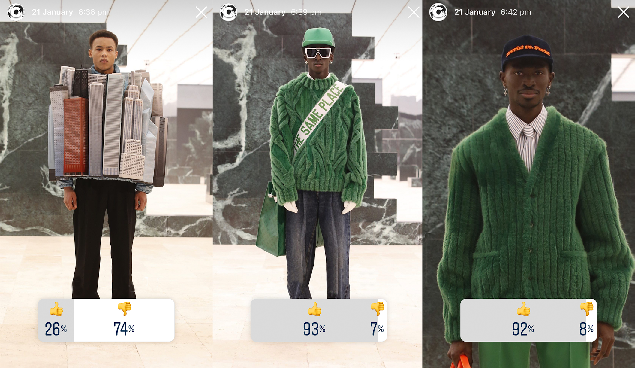THE BEST LOOKS OF MEN’S FW21 ACCORDING TO YOU