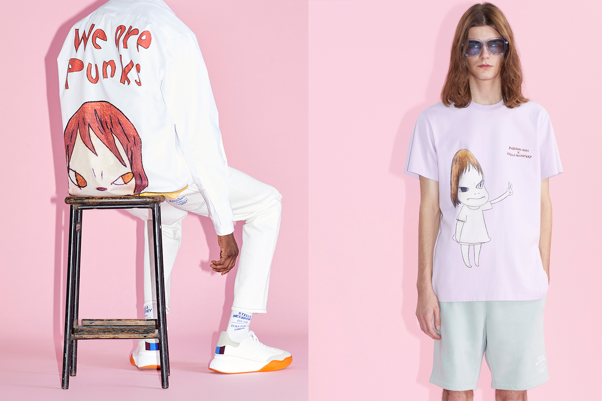 STELLA MCCARTNEY X YOSHITOMO NARA: A YOUTHFUL PUNK-INSPIRED COLLABORATION