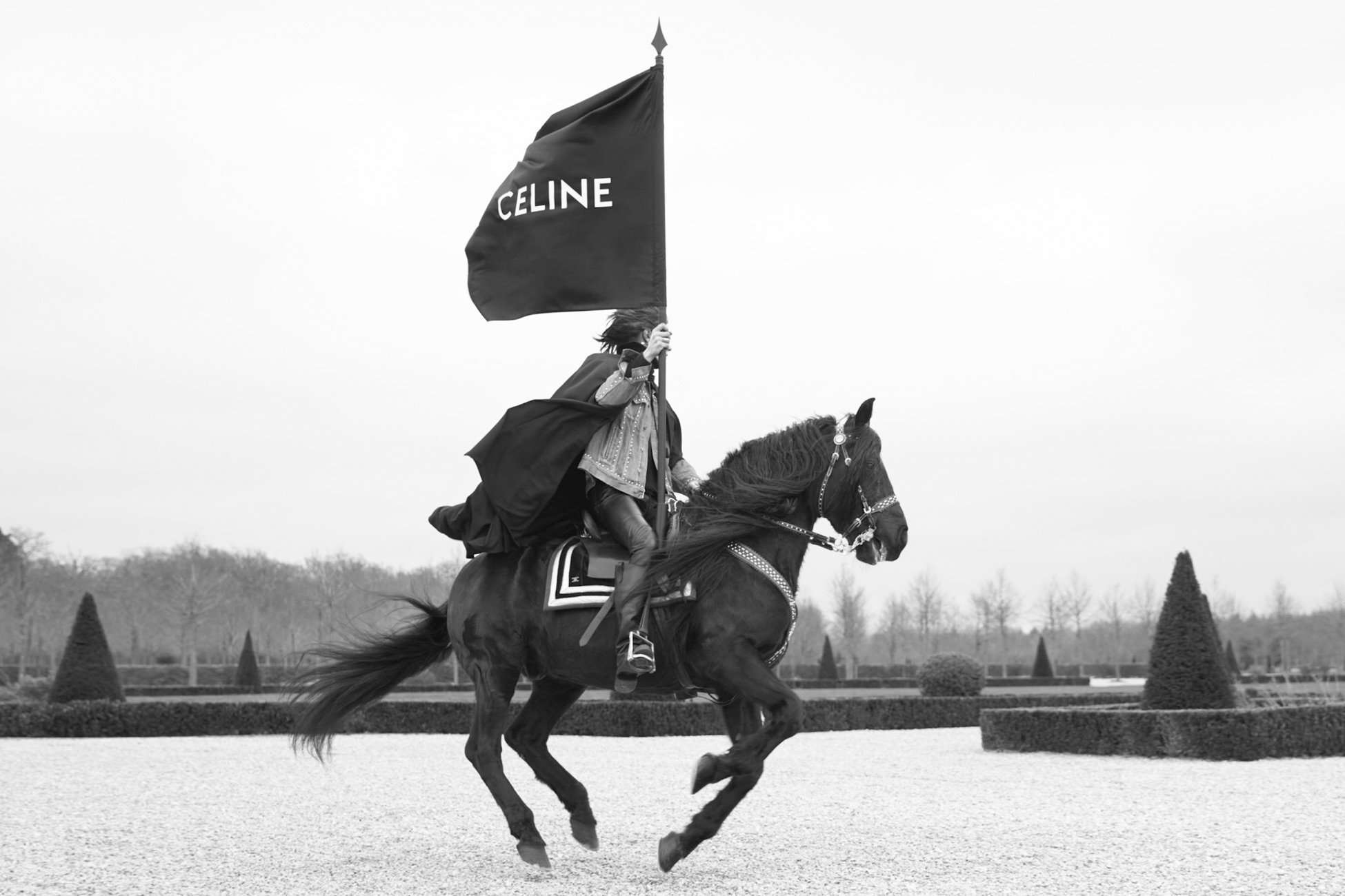 CELINE, Horse, Flag, Style, Medieval, Chateau,