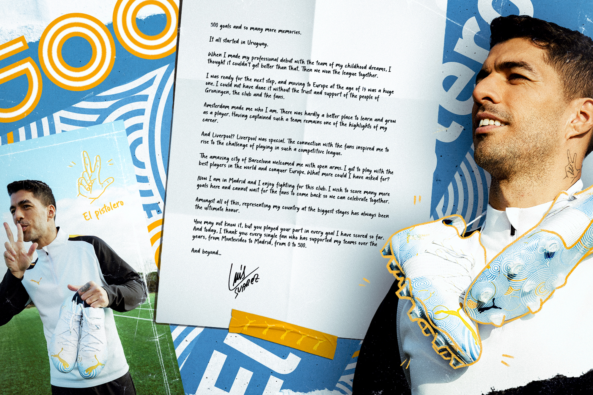 PUMA PAYS TRIBUTE TO LUIS SUAREZ’S HISTORIC 500 GOAL LANDMARK