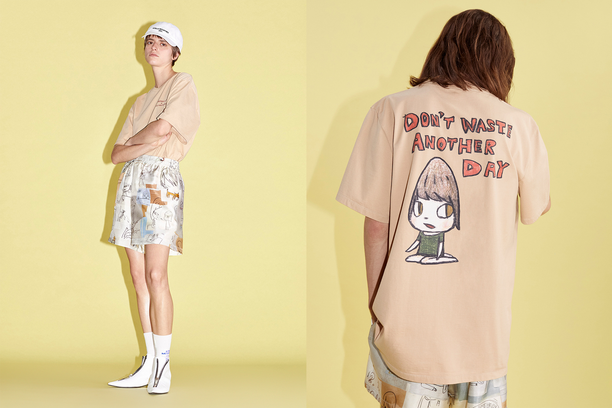 STELLA MCCARTNEY X YOSHITOMO NARA: A YOUTHFUL PUNK-INSPIRED COLLABORATION